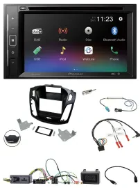 Pioneer Bluetooth Lenkrad USB 2DIN DAB DVD Autoradio für Ford Focus 2014-2018