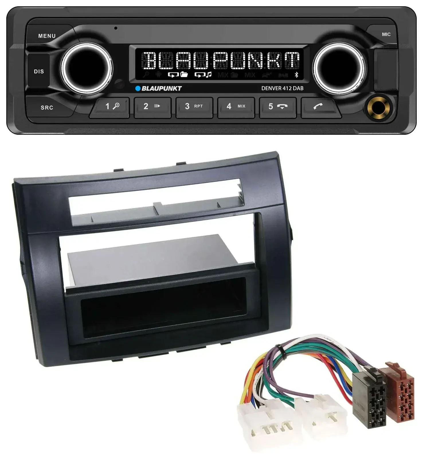 Blaupunkt Bluetooth DAB MP3 USB Autoradio für Toyota Corolla Verso 04-09 schwarz