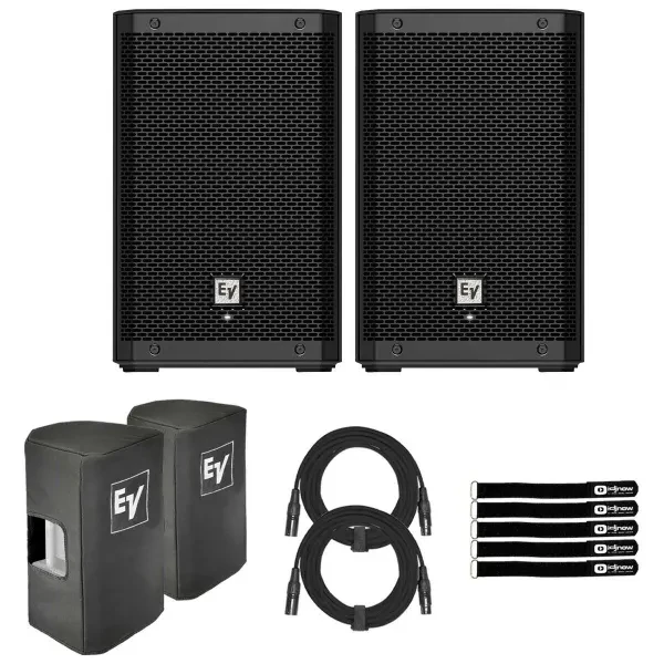 Electro-Voice ZLX-8P-G2-US 8" Powered Speakers 2-Pack with Covers