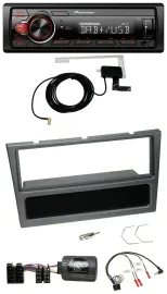 Автомагнитола Pioneer 1DIN MP3 DAB USB для Opel Agila/Corsa C/Omega, черный, с поддержкой кнопок на руле