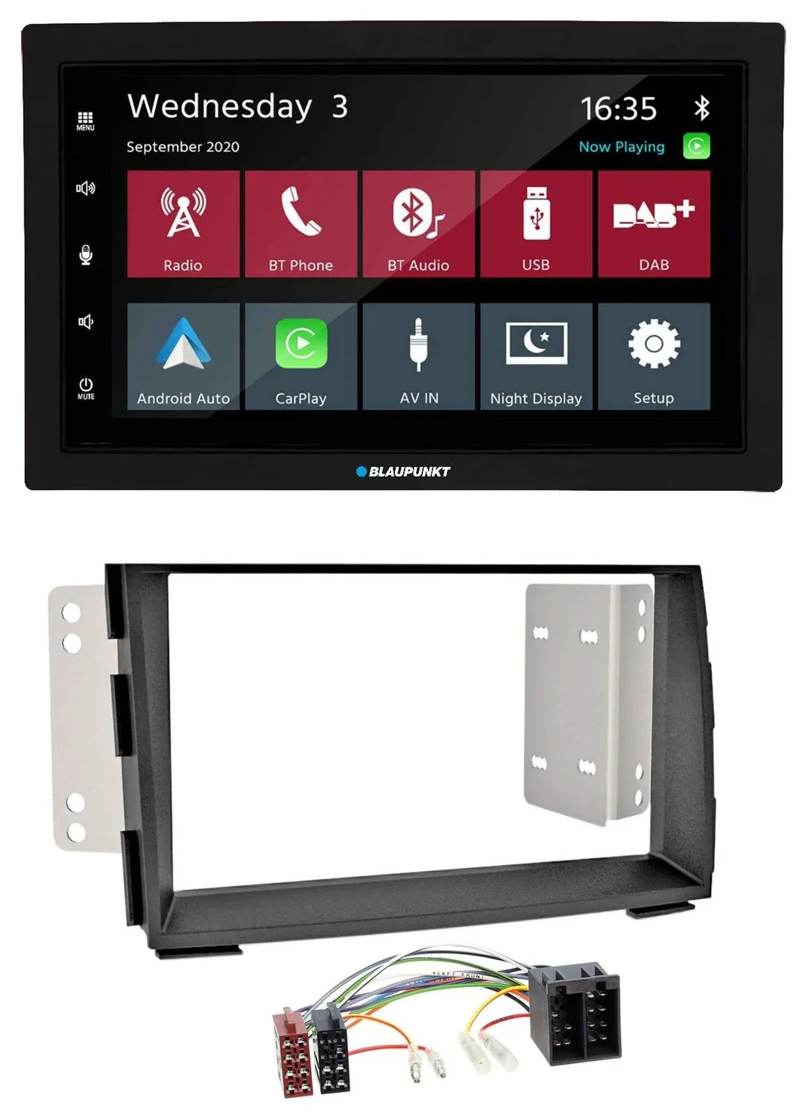 Blaupunkt DAB Bluetooth USB MP3 2DIN Autoradio für Kia Venga (YN, ab 2009)