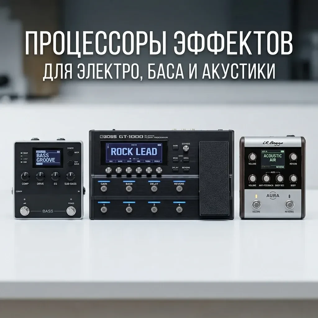 Лучшие процессоры эффектов для: электрогитары, баса и акустической гитары