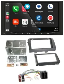 JBL USB 2DIN MP3 Bluetooth AUX Autoradio für Fiat Croma (ab 2005)