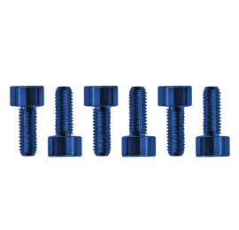 Genuine Floyd Rose Stainless Steel Saddle Mounting Screws, Set of 6, Blue