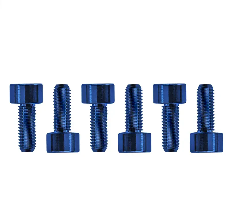 Винты для тремоло Floyd Rose Saddle Mounting Screws, нержавеющая сталь, Blue (набор, 6 шт.)