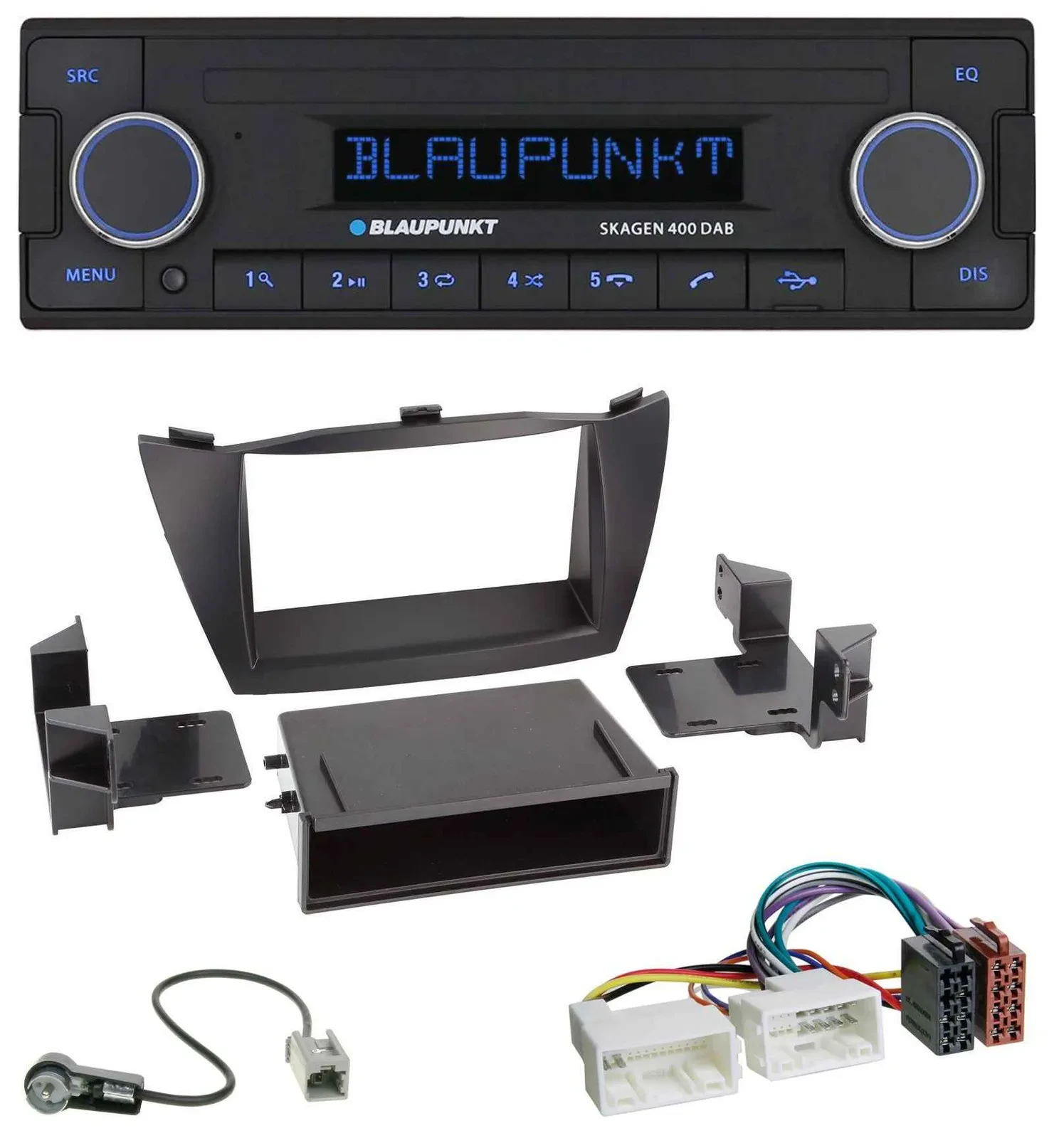 Blaupunkt DAB USB Bluetooth MP3 Autoradio für Hyundai ix35 (LM, 2010-2013)