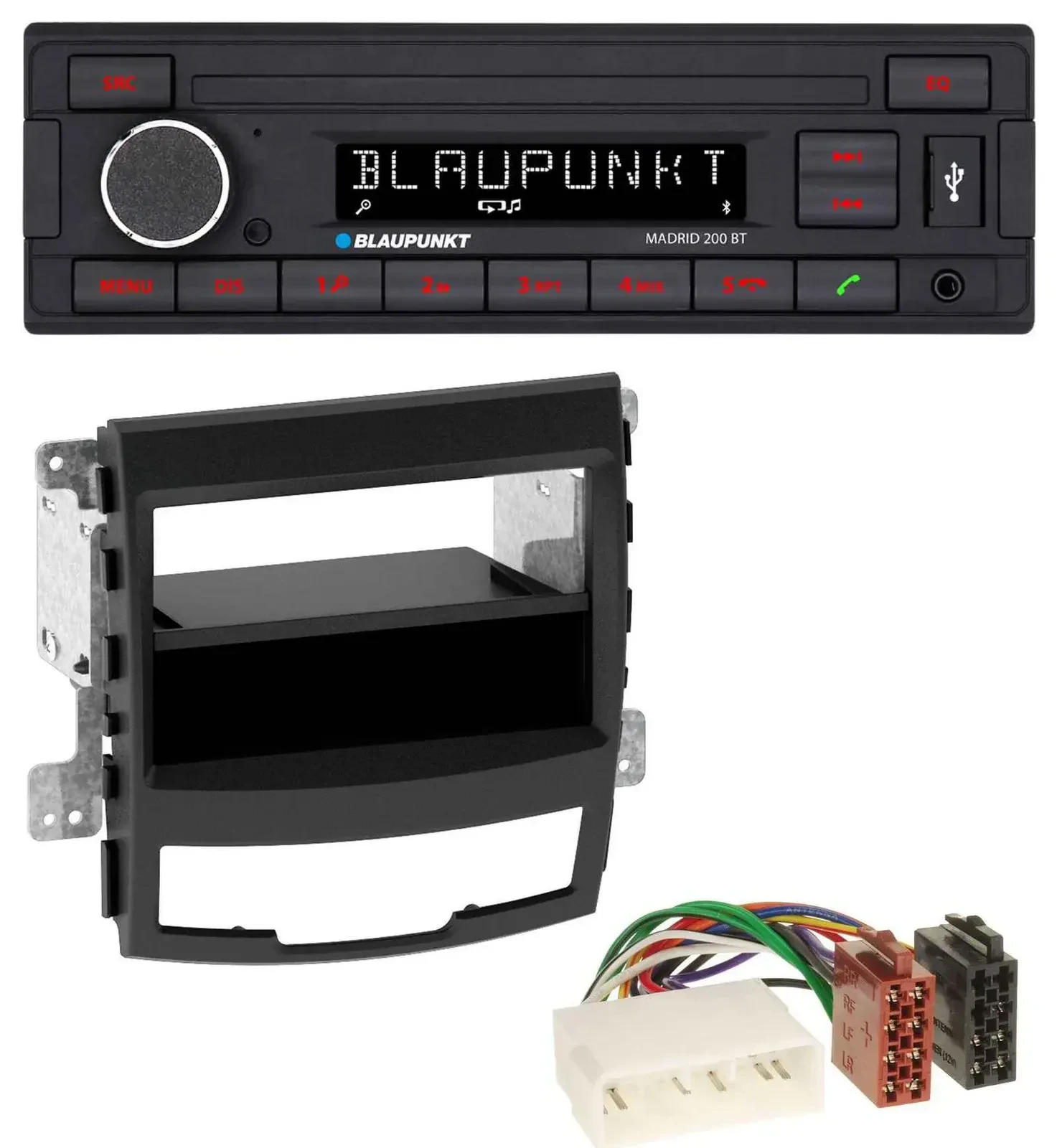 Blaupunkt USB AUX Bluetooth MP3 Autoradio für SsangYong Korando CK 2010-2013