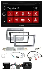Blaupunkt 2DIN Lenkrad Bluetooth USB TMC DAB Navigation für Opel Antara Astra H