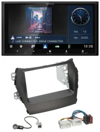 Kenwood Bluetooth 2DIN USB DAB MP3 Autoradio für Hyundai Santa Fe ab 12 ohne Nav