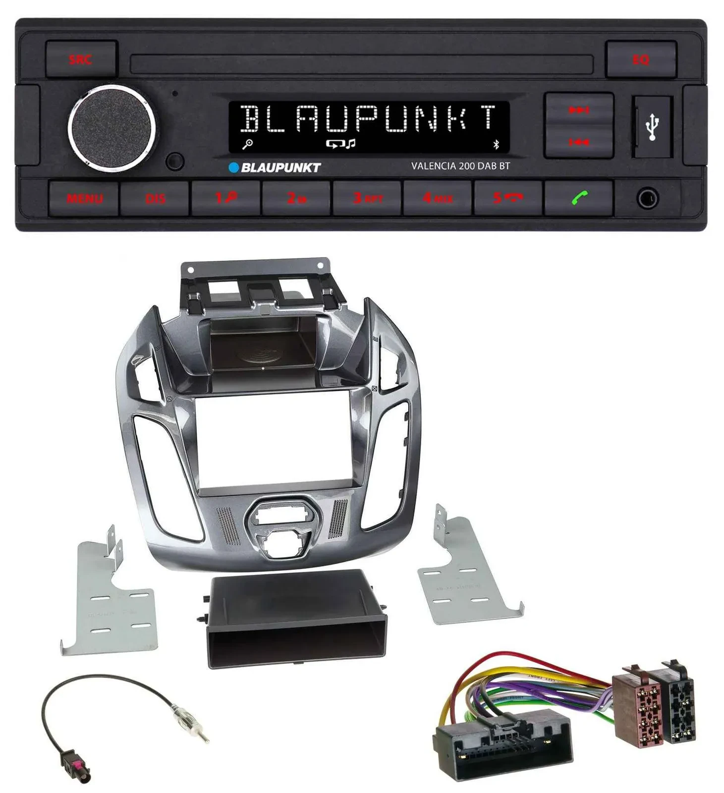 Автомагнитола Blaupunkt DAB, MP3, Bluetooth, USB для Ford Connect/Transit (2012–2018)