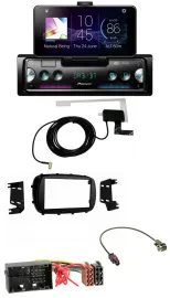 Pioneer DAB Bluetooth MP3 USB Autoradio für Fiat 500X (ab 2015)