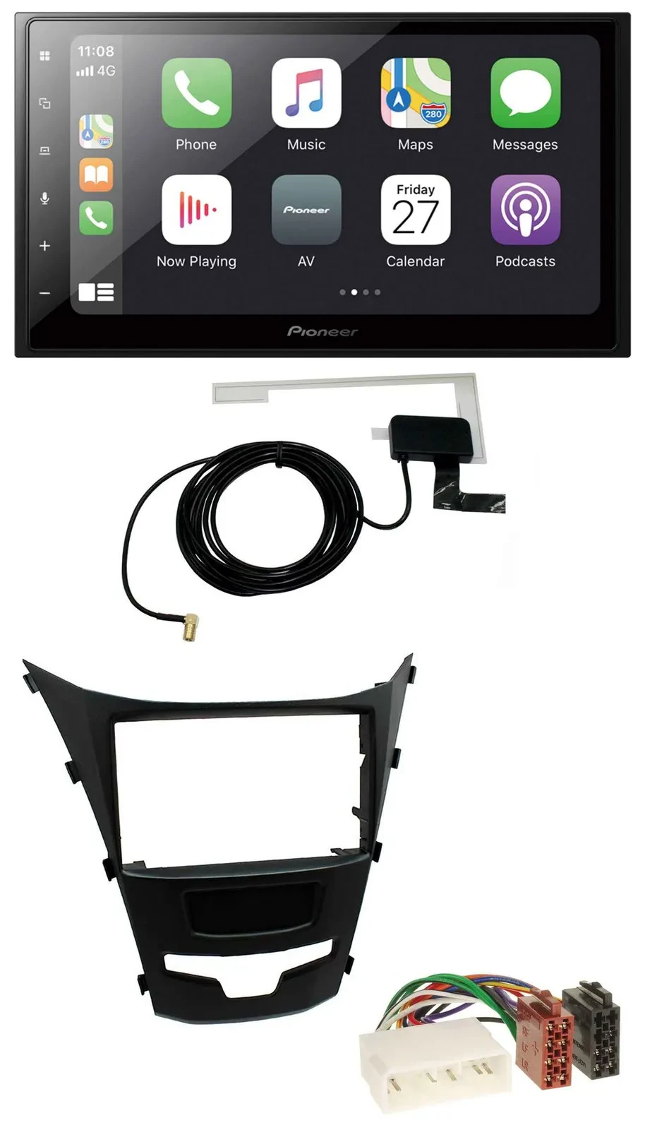 Автомагнитола Pioneer 2DIN USB MP3 Bluetooth DAB для SsangYong Korando (с 2013)