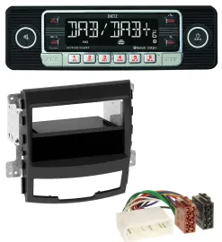 Dietz USB DAB MP3 Bluetooth Autoradio für SsangYong Korando CK 2010-2013