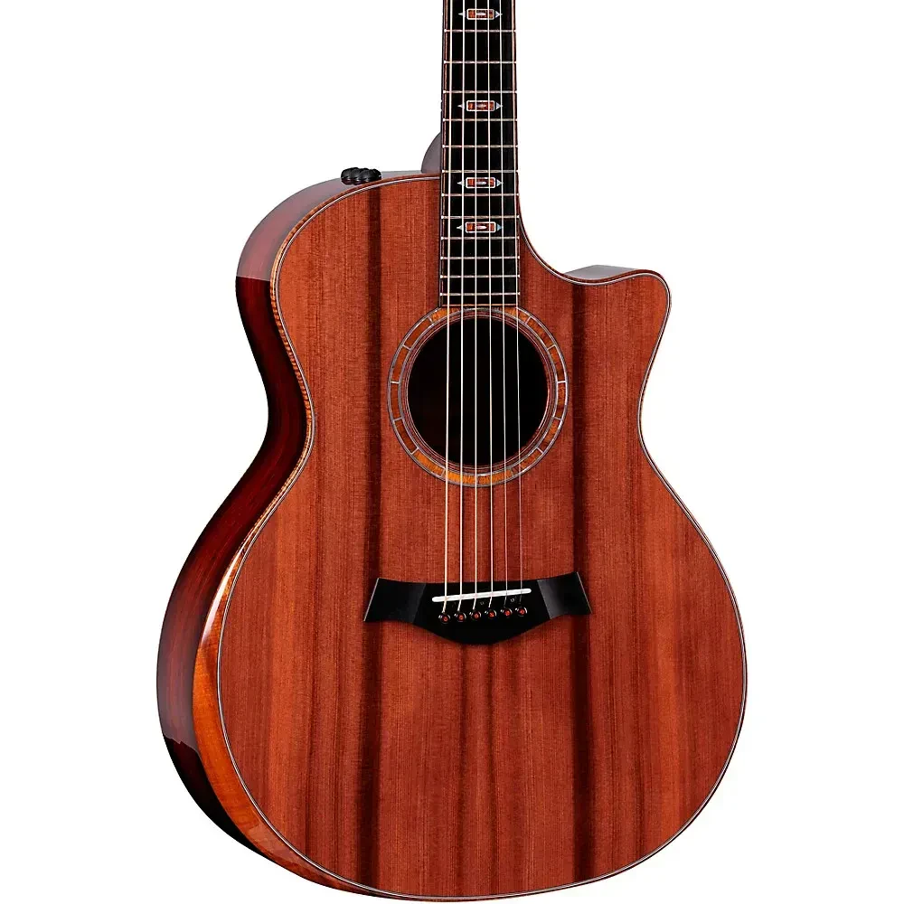 Электроакустическая гитара Taylor C14ce-B5008 Grand Auditorium, вырез Venetian, топ Sinker Redwood, задняя дека и обечайка Cocobolo, мензура 25.5", 6-струнная, правша, ES2, с кейсом