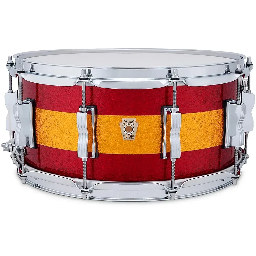 Малый барабан Ludwig Classic Maple 14x6.5 Red Gold Tri-Band