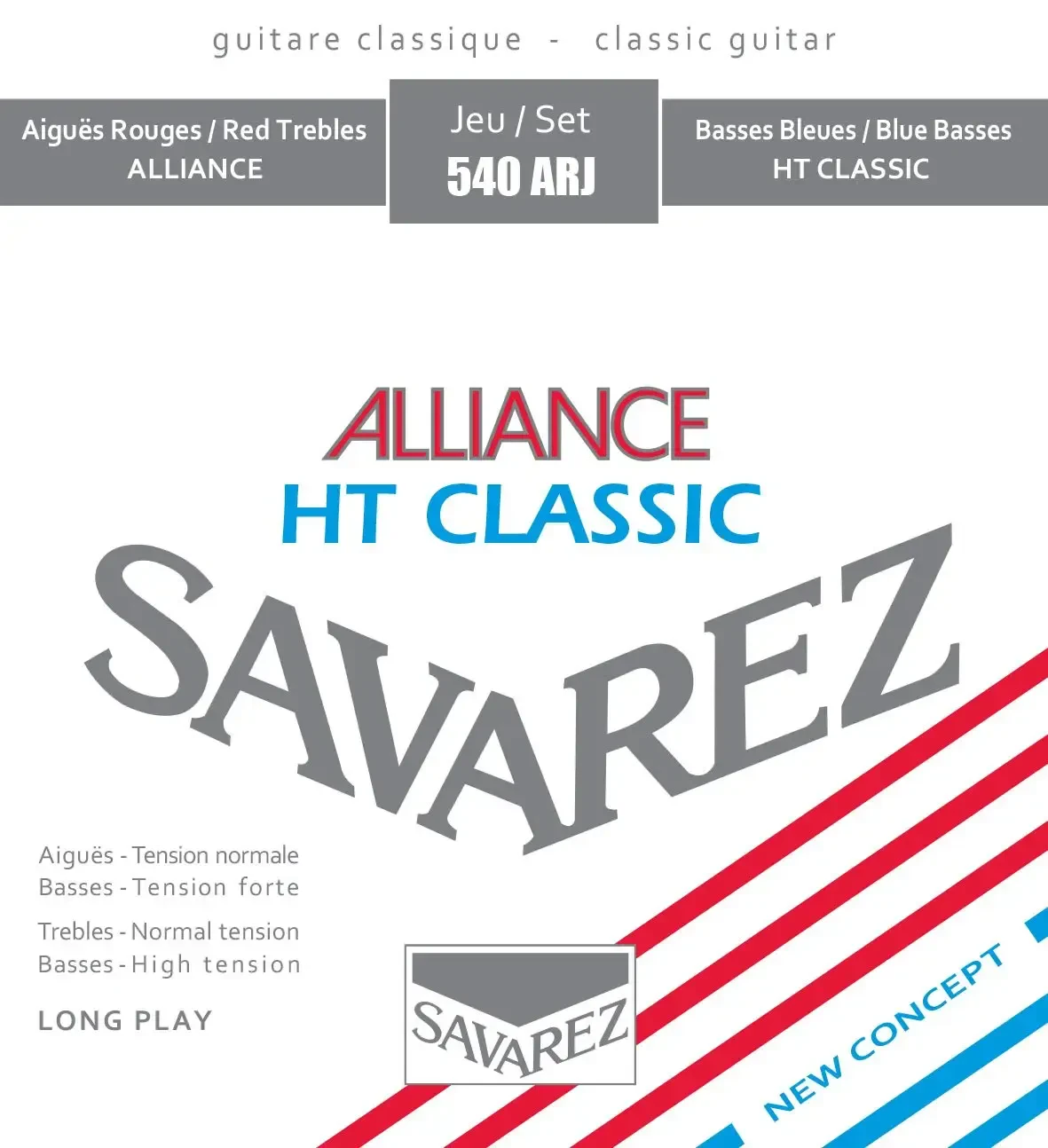 Струны для классической гитары Savarez 540ARJ 24-44 Alliance HT Classic Mixed Tension