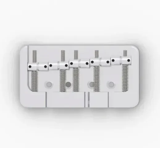 Бридж для бас-гитары Hipshot 5B5FM3AC B-Style Chrome