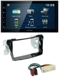 Kenwood 2DIN Bluetooth MP3 USB DAB Autoradio für Hyundai i40 ab 2016 Typ VF Klav