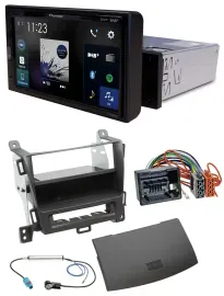 Pioneer DAB MP3 Bluetooth USB Autoradio für Opel Zafira Tourer ab 12 jet black