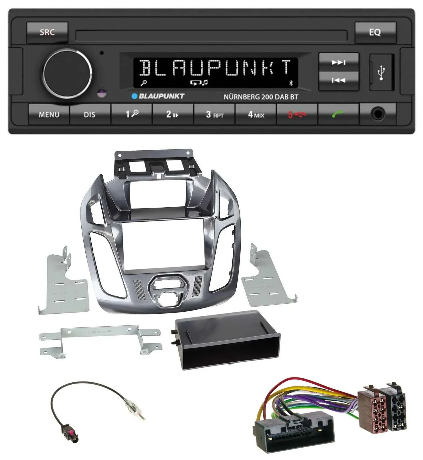 Blaupunkt USB DAB MP3 Bluetooth Autoradio für Ford Transit Connect 2012-2018 Dis