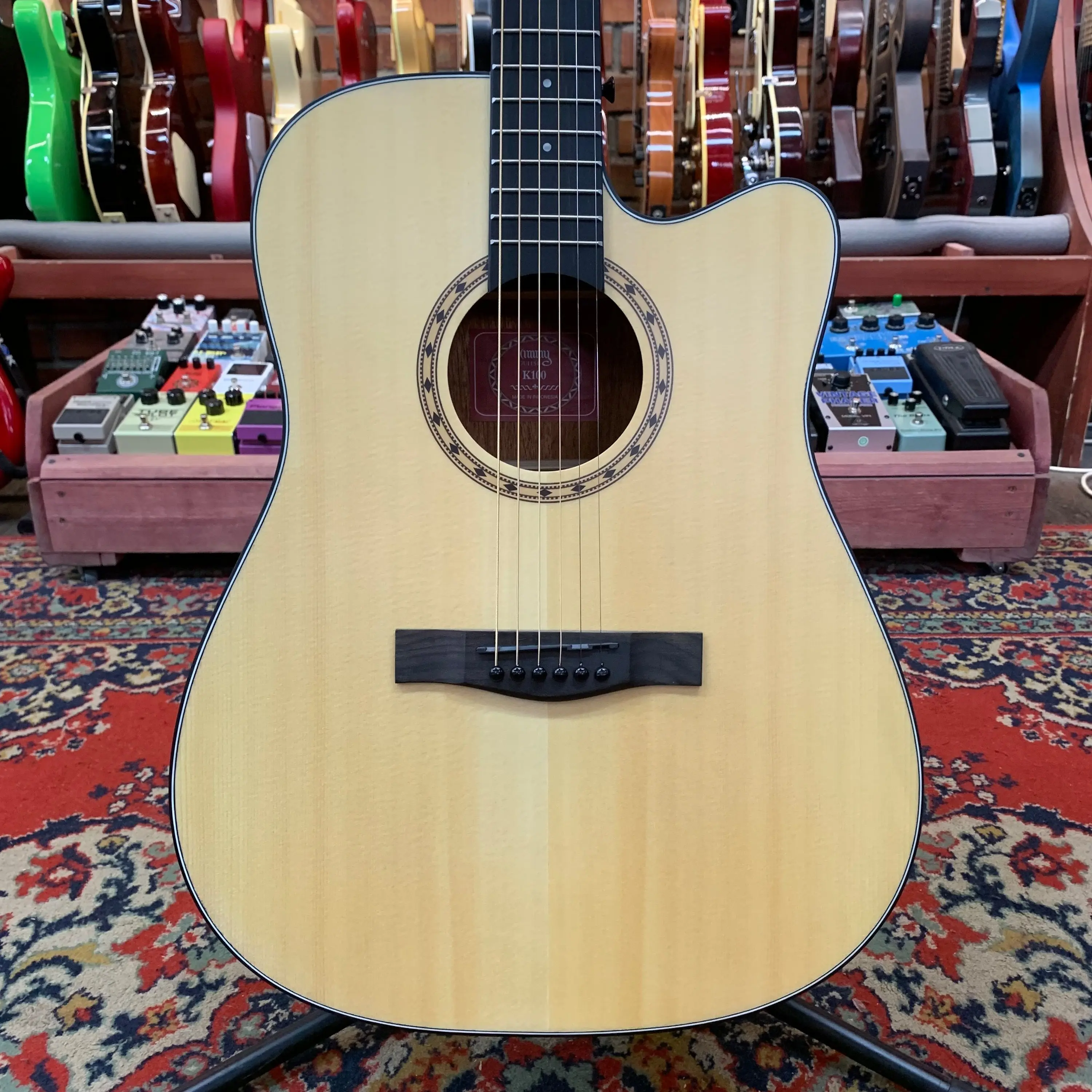 Акустическая гитара Kimmy K100 Dreadnought Natural Satin