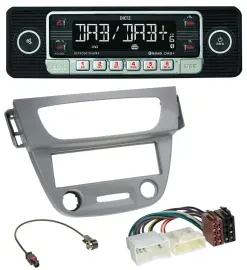 Dietz USB DAB MP3 Bluetooth Autoradio für Renault Megane 3 (12-14) - grau
