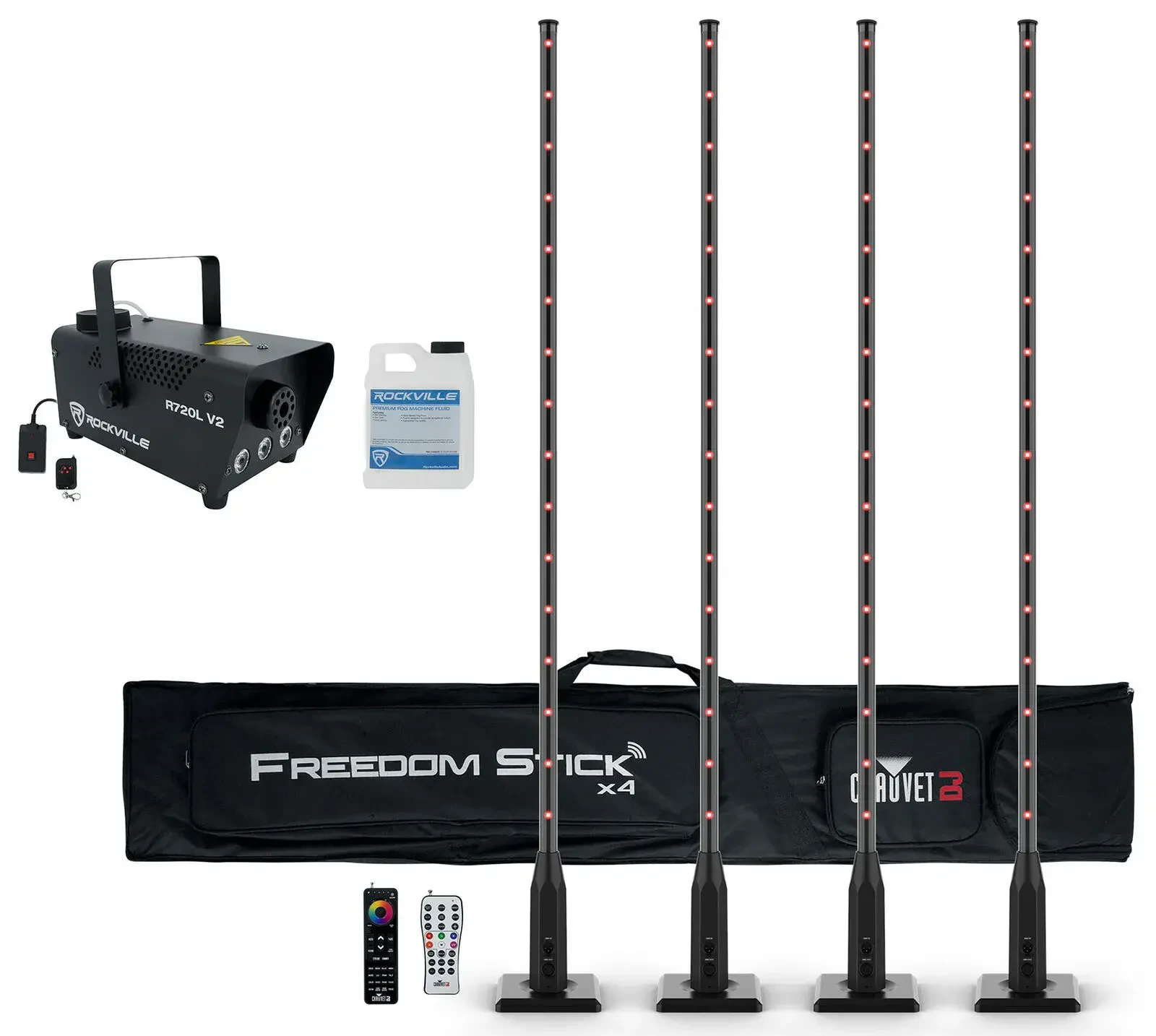 Комплект светового оборудования Chauvet DJ Freedom Stick X4 + RFC-XL + R720L V2