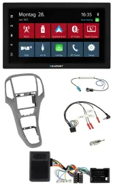Blaupunkt Lenkrad Bluetooth DAB 2DIN USB Autoradio für Opel Astra J ab 2009 Tita