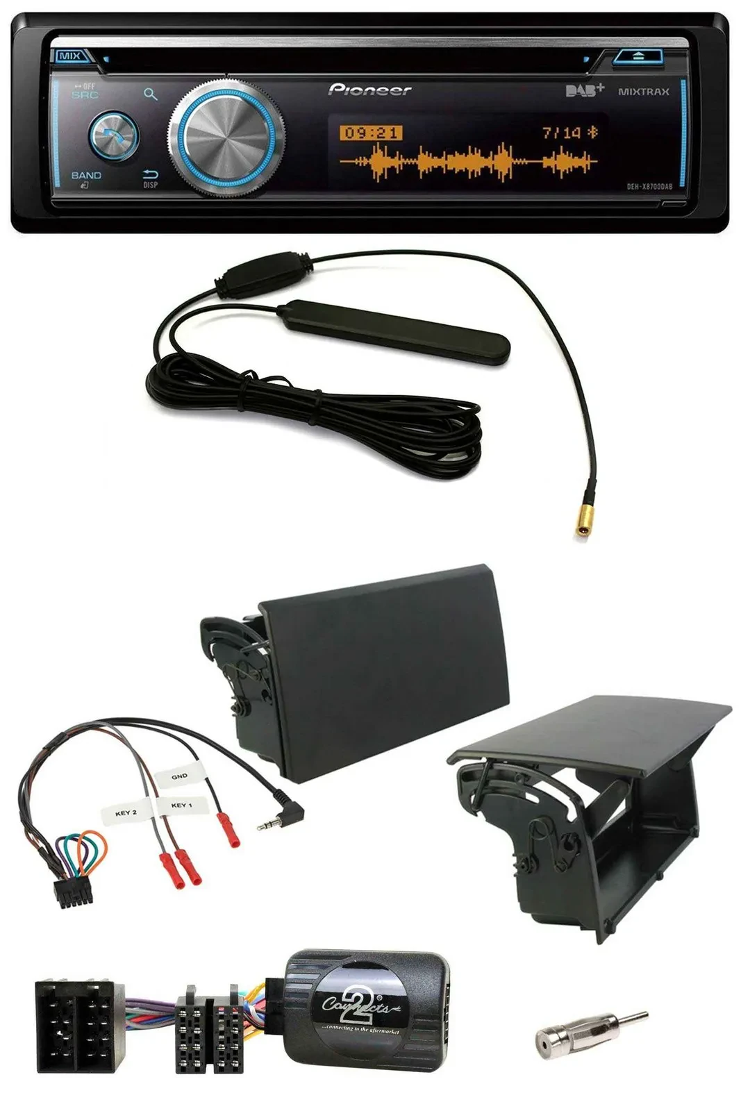 Pioneer CD USB Bluetooth DAB Lenkrad Autoradio für Citroen Berlingo 1996-2007