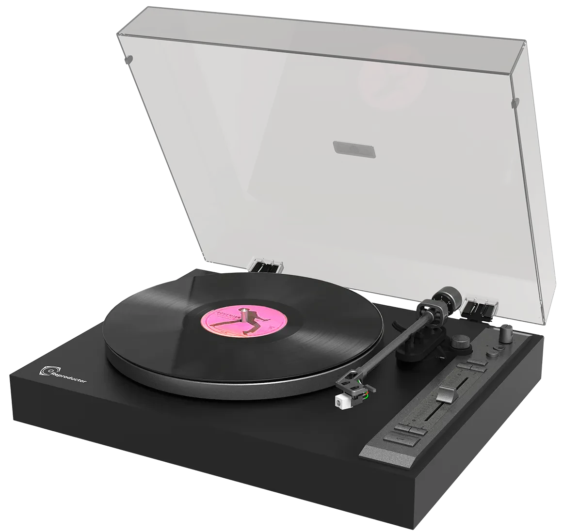 Виниловый проигрыватель Reproductor RP-300BT Black, черный