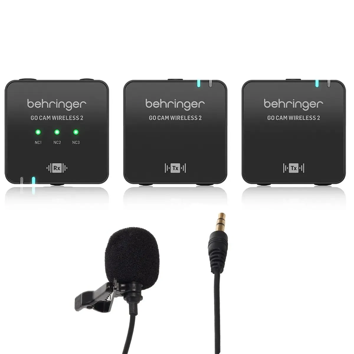 Behringer GO CAM Wireless 2 Digital Dual Clip-On Microphone System with with Lav