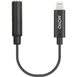 Movo Photo 5.5" IMA-1 Female 3.5mm TRRS to Lightning Microphone Adapter Cable