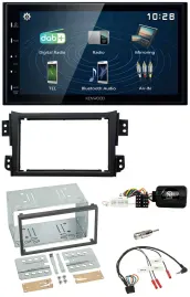 Автомагнитола для Opel Agila B, Suzuki Splash Kenwood 2DIN Bluetooth USB DAB с поддержкой управления на руле