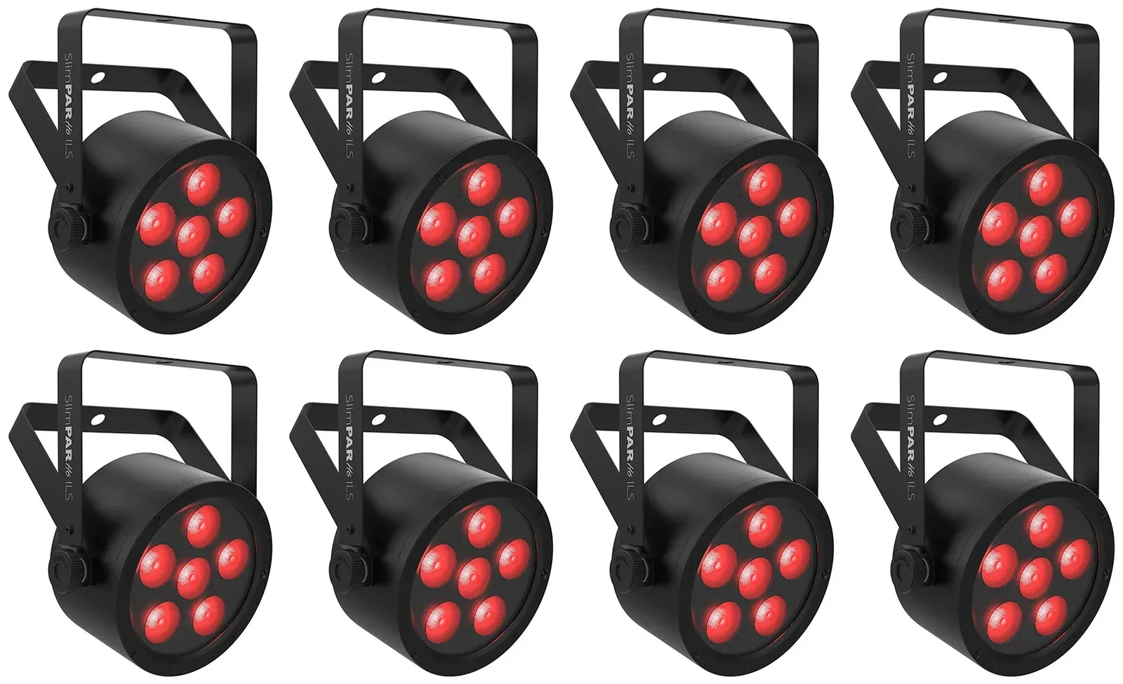 Светодиодный прибор Chauvet DJ SlimPAR H6 ILS RGBAW+UV LED DMX (8 штук)