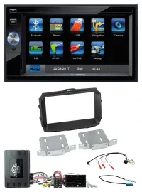 Blaupunkt Lenkrad USB Bluetooth TMC 2DIN Navigation für Alfa Giulietta Infoadapt