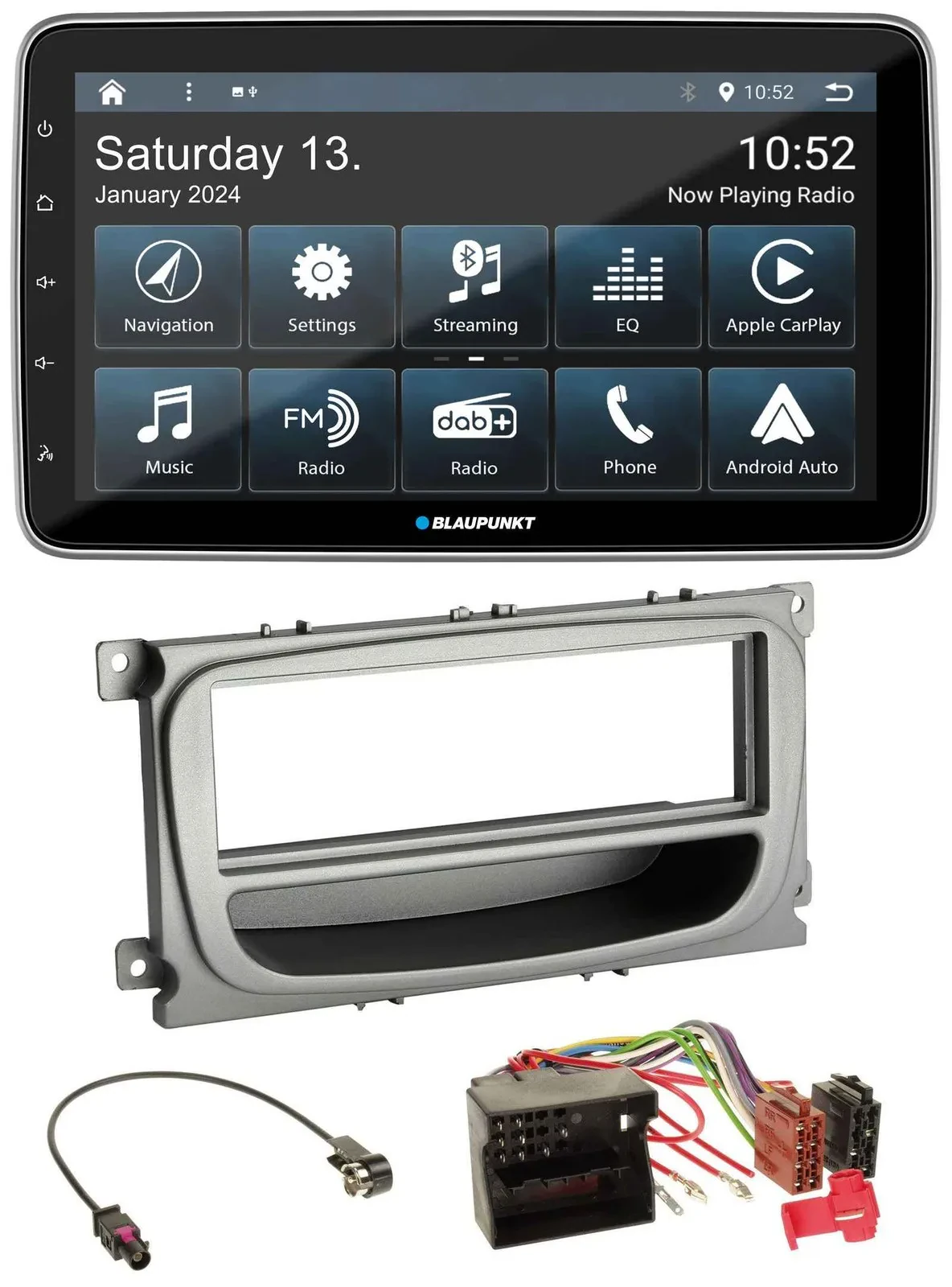 Blaupunkt USB DAB SD MP3 Bluetooth Autoradio für Ford Focus Galaxy C-Max ab 2007