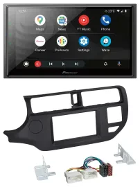 Pioneer USB 2DIN DAB MP3 Bluetooth Autoradio für Kia Rio 11-14 UB schwarz