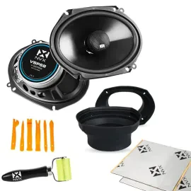 NVX VSP68S 6x8" 2-Way Coaxial Speakers w/ Free NVX Speaker Baffle Install Kit