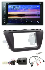 Автомагнитола Pioneer 2DIN, Bluetooth, USB, DVD, DAB, для Suzuki SX4 (с 2013), поддержка кнопок на руле