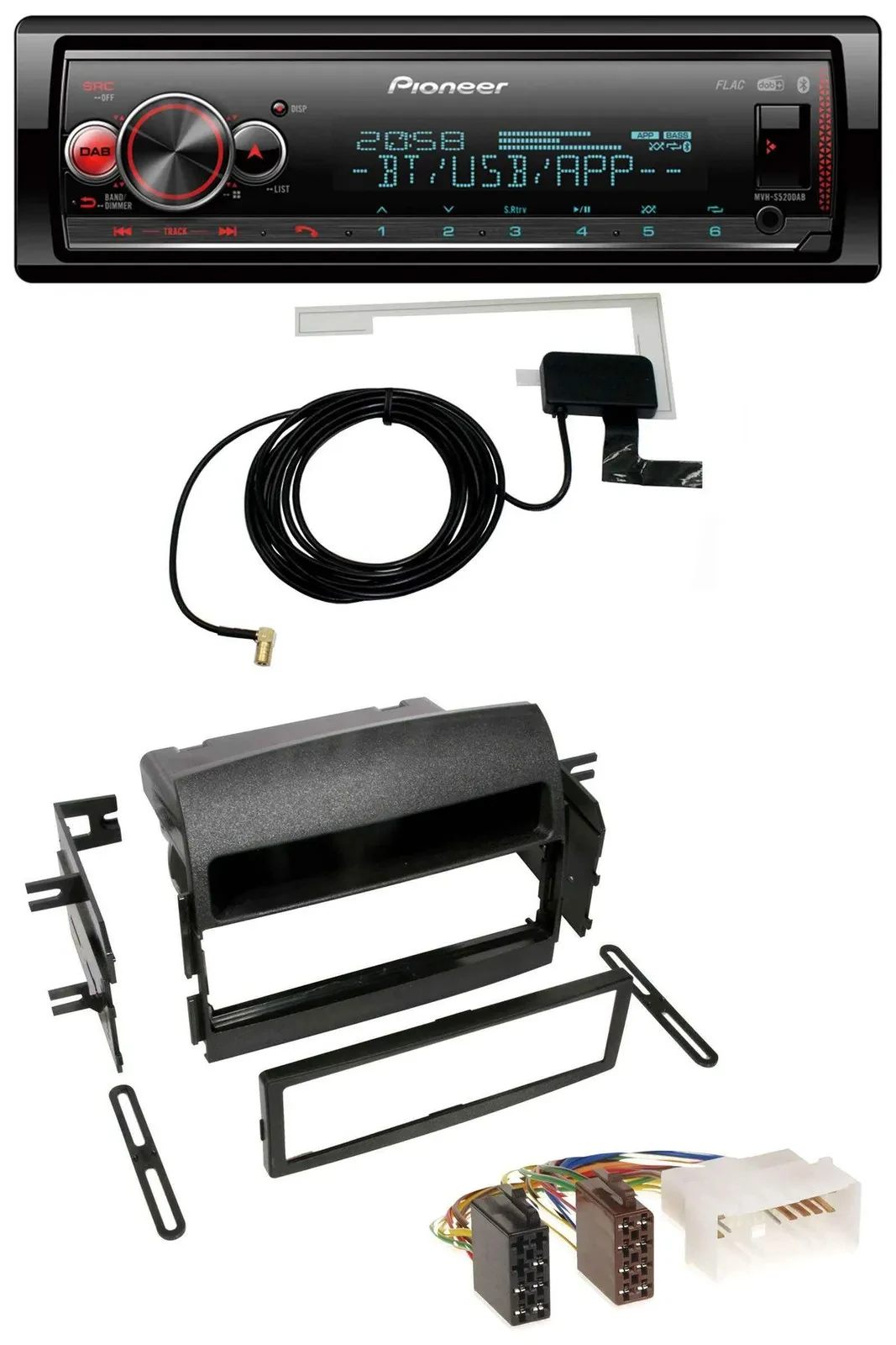 Pioneer Bluetooth DAB USB MP3 Autoradio für Hyundai Sonata (NF, 2005-2008)