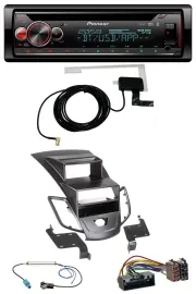 Pioneer DAB CD MP3 USB Bluetooth Autoradio für Ford Fiesta 10-17 Display schwarz