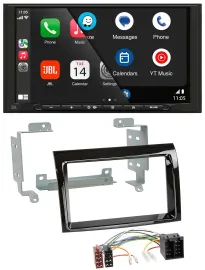 JBL USB 2DIN MP3 Bluetooth AUX Autoradio für Peugeot Boxer Citroen Jumper Fiat D