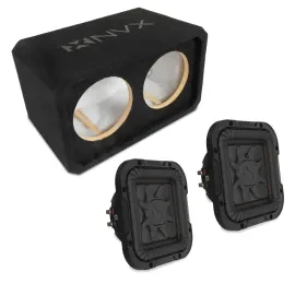 Сабвуфер пассивный NVX NE82S 2x8" закрытый, МДФ 3/4", с тонкопрофильными сабвуферами