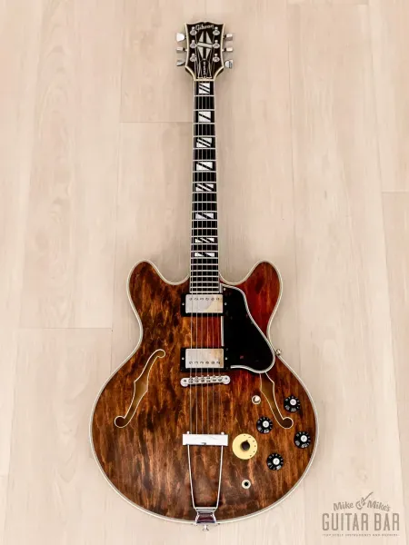 Электрогитара полуакустическая Gibson ES-355 TDW HH Walnut w/case USA 1978