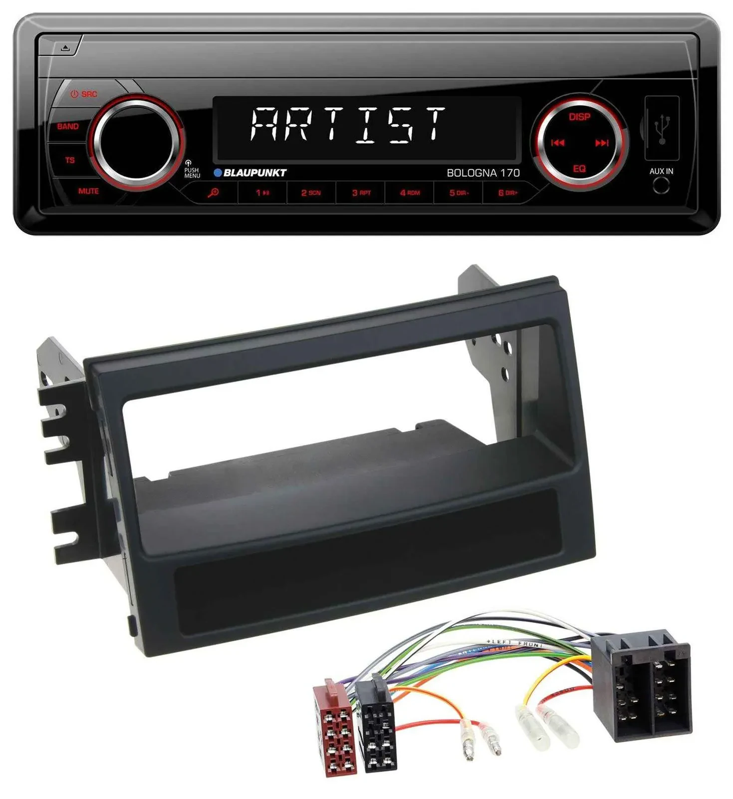 Blaupunkt SD USB 1DIN MP3 AUX Autoradio für Kia Soul (AM, 2008-2011)
