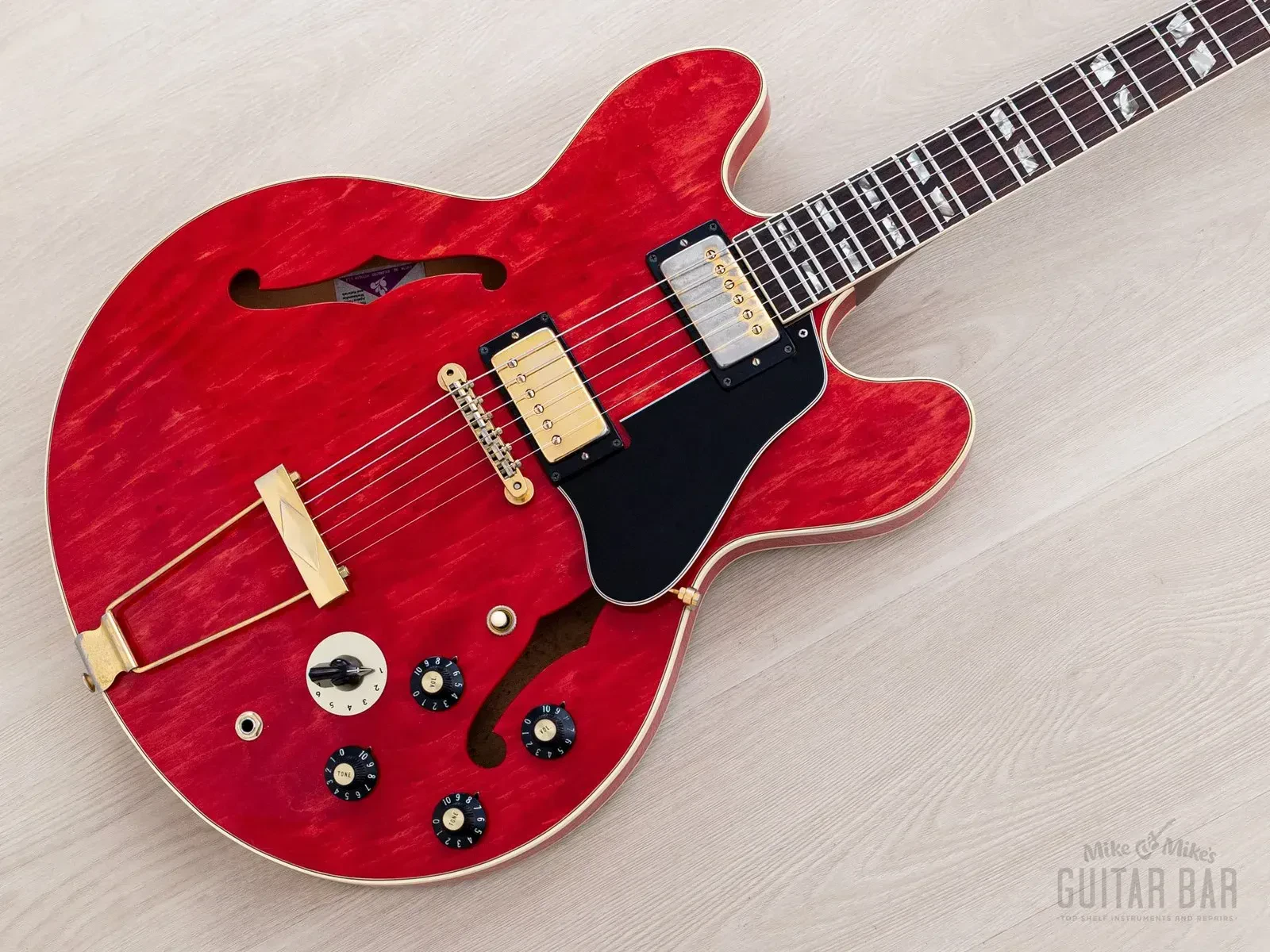 Б/У Электрогитара Gibson ES-345 TDC 1972 полуполая Cherry T-Top humbuckers