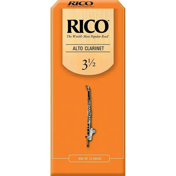 Трость для кларнета Rico Alto Clarinet Reeds, Box of 25 Strength 3.5