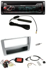 Pioneer USB DAB Lenkrad Bluetooth CD Autoradio für Honda Civic 2001-2003 silber