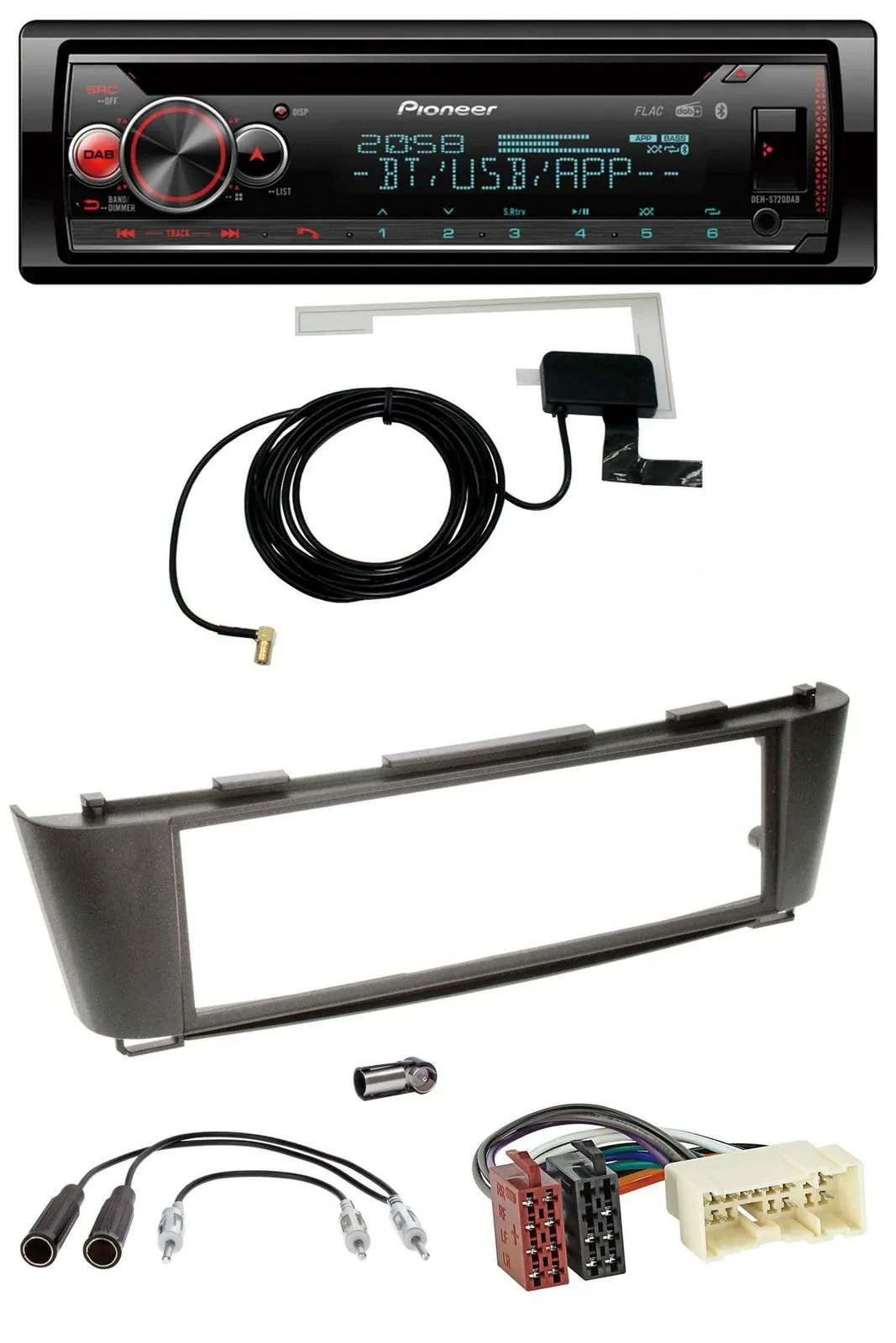 Pioneer DAB CD MP3 USB Bluetooth Autoradio für Nissan Almera (ab 2003)