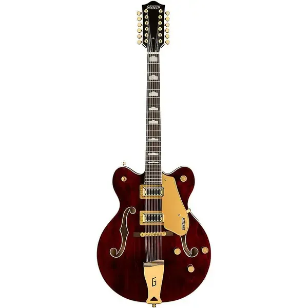 Электрогитара полуакустическая Gretsch G5422G-12 Electromatic Hollowbody 12-String Gold HW Walnut Stain